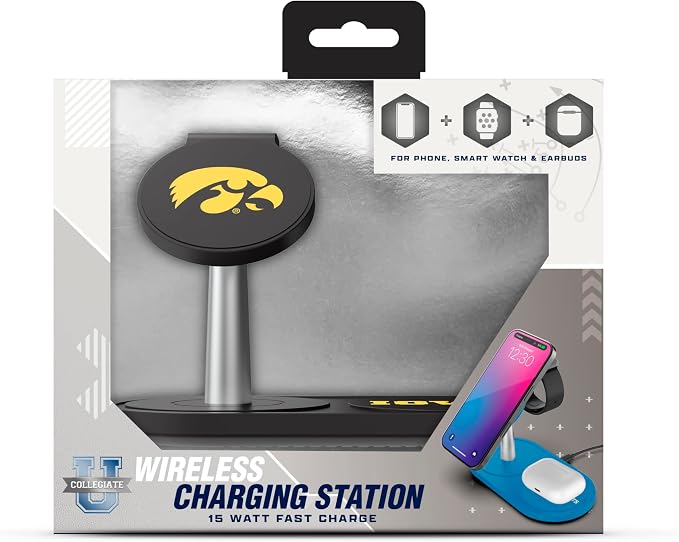 SOAR Collegiate 3-in-1 Wireless Charging Station