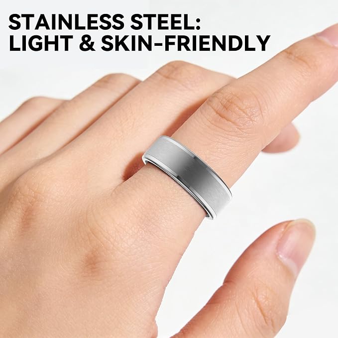 Smart Ring for Women Men,Fitness Ring with 24/7 Activity Tracking,Stress,Sleep Monitoring,No APP Subscription Fees,Compatible with iOS & Android, HarmonyOS Silver, 12#