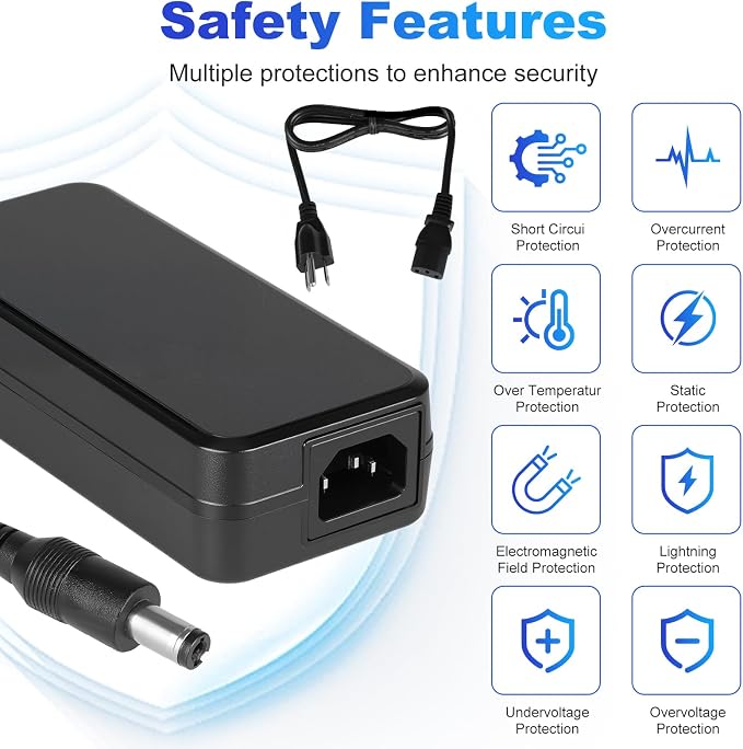 54v Power Adapter 210w/210w at 54v dc Compatible with Ubiquiti Ultra (USW-Ultra-210W), USW-Pro-Max-16-PoE (180W) Pro Max 16 PoE, and Flex 2.5G PoE (USW-Flex-2.5G-8-PoE) Models
