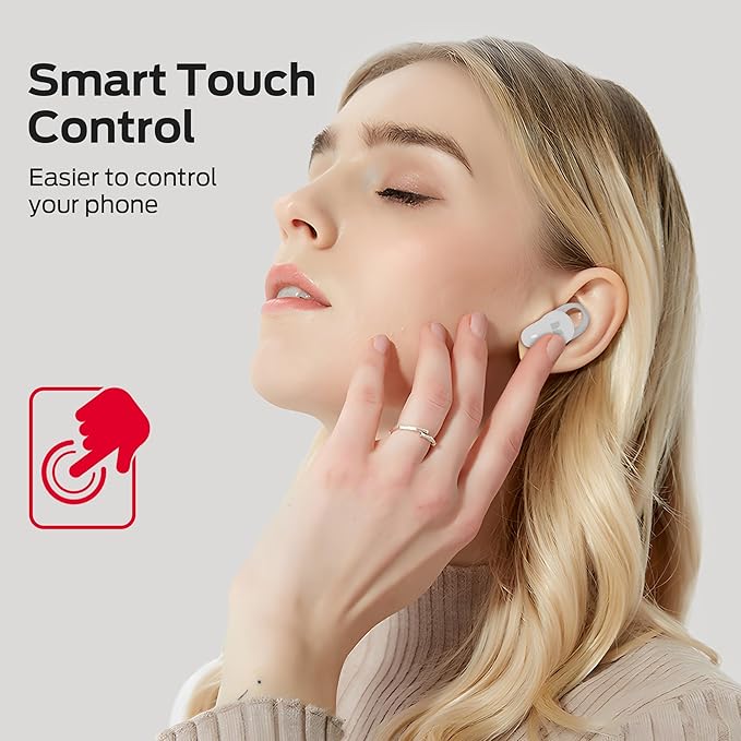 Monster N-Lite 210 Wireless Earbuds, Bluetooth 5.4 in-Ear Stereo Headphones, Built-in Mic for Crystal Clear Call, 32H Playtime, Type-C Charging, Waterproof in-Ear Ear Buds Earphones for Sports, White