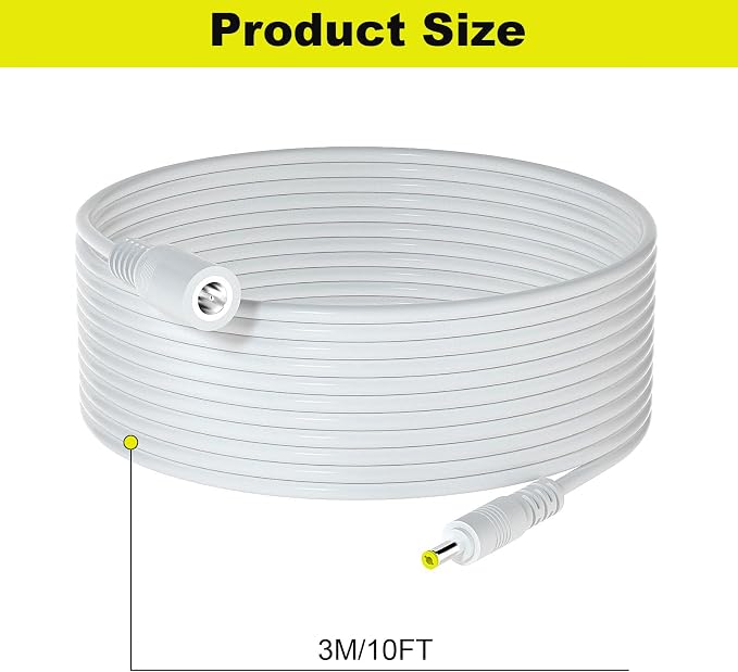 10FT Extension Cord for Skylight Calendar Only Compatible with Skylight Calendar 15 Inch Extension Power Cord(Power Adapter not Included)