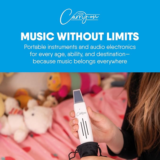 Carry-on Digital Wind Instrument 2 - Lightweight and Rechargeable - 10 Instrument Voices - Built-In Speaker and MIDI over Bluetooth for Performances and Practice Anywhere - White