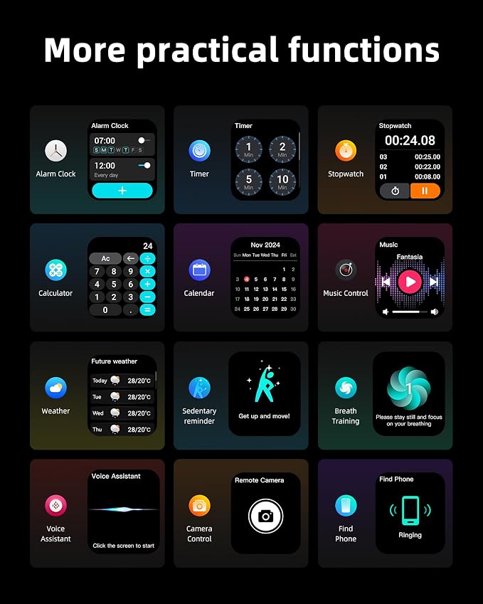 Parsonver GPS Smart Watch for Men (Answer/Make Calls), Built-in Flashlight & Compass, 400+ Watch Faces, Fitness Tracker 100+ Sport Modes, Heart Rate Sleep Monitor, Smartwatch for Android iPhone, Black
