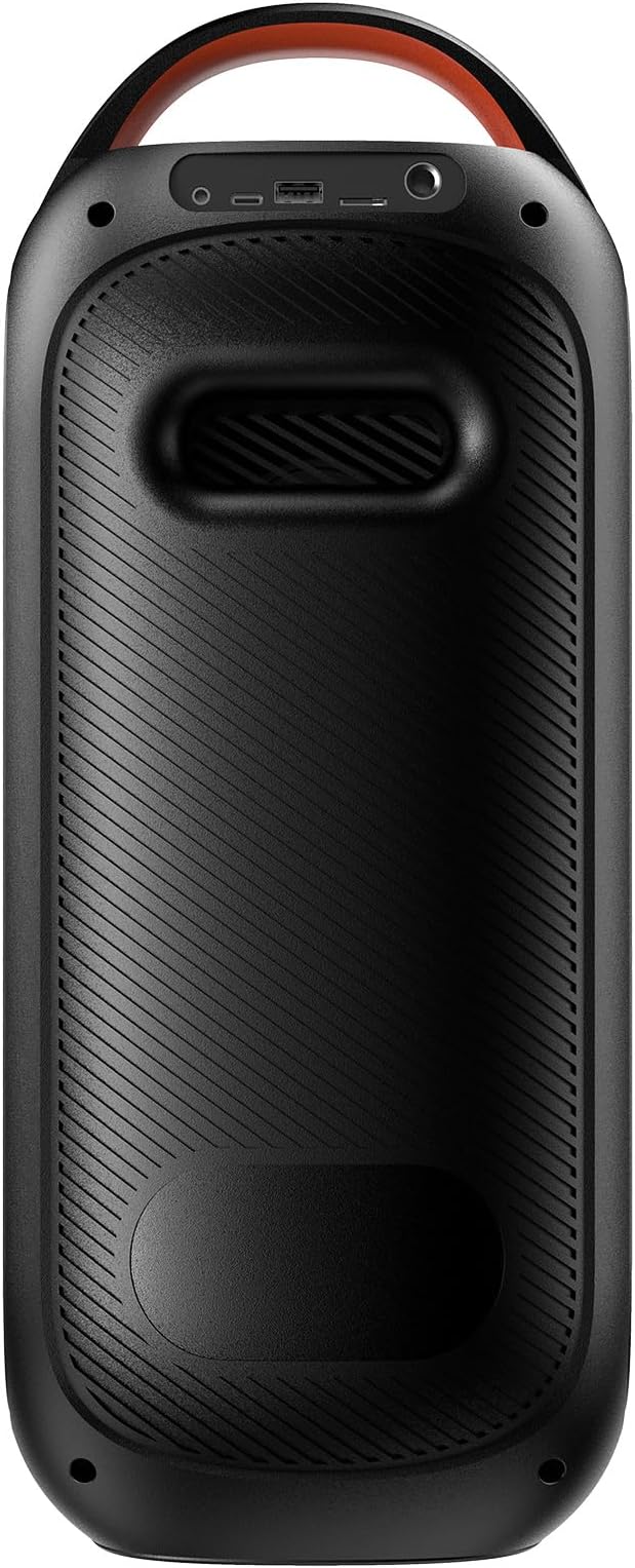 Wireless TWS Portable Bluetooth Speaker, Beat-Driven Lights, 120dB Loud Stereo Party Speaker with Bluetooth 5.3, USB/TF/AUX/FM/Mic, Built-in Carry Handle, Powerful Sound for Home,Outdoor,Party,Camping
