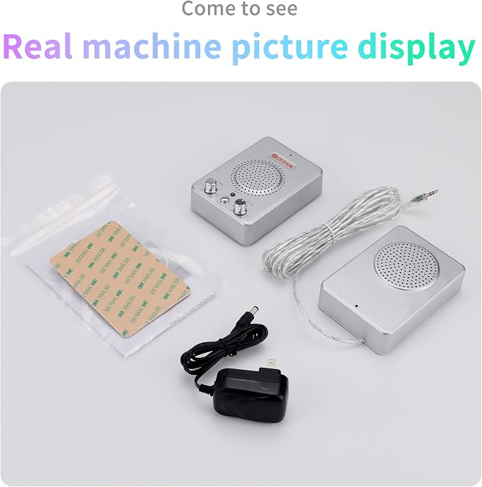 DESHUN Window intercom System Dual Way, Window Speakers, A walkie-Talkie That can be Attached to Glass,Built-in Microphone, intercom System for The Business/Bank/Office/Hospital/Station/Catering