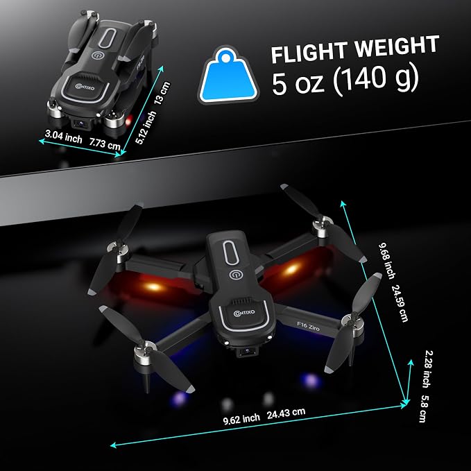 Contixo F16 Camera Drone For Kids, 360° Flip Brushless Motor 2.4G RC Quadcopter Foldable Gesture Control FPV Flying Drones with 17 Mins Intelligent Flight Time For Beginners children Indoor Outdoor