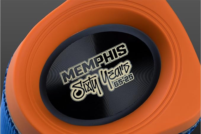 Memphis 60MFLOWBT Flow - Wireless Bluetooth & AUX Speaker, IPX7 Water Resistance, Blue - 60th Anniversary Edition