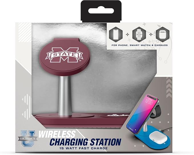 SOAR Collegiate 3-in-1 Wireless Charging Station