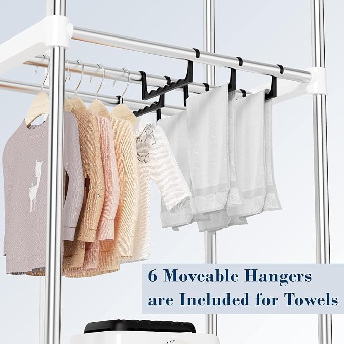 Clothes Dryer, Portable Drying Machine with Timer, 60inch Laundry Drying Wardrobe with Large Capacity, Electric Dryer/Rack for Home | Appartments (Blue UE5)