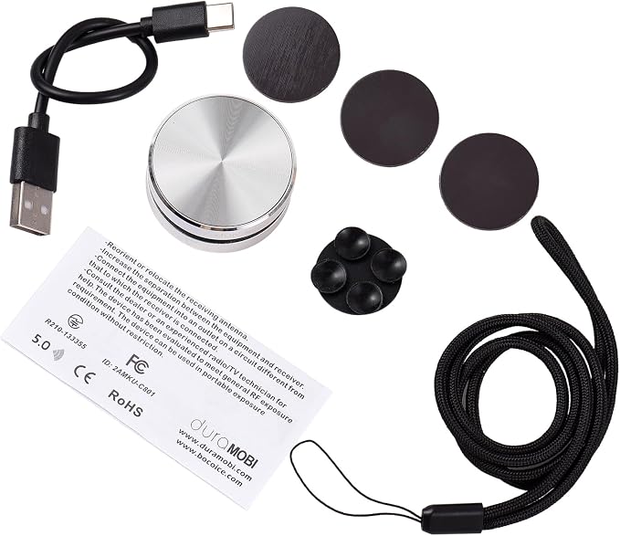 Docooler Upgraded Wireless BT Mini Speaker Bone Conduction Wireless, Stereo Bass Sound Creative Portable Speaker Mini Size Music Player Built-in Mic Sound Box for Home,Outdoor,Travel(1 Pack/2 Packs)