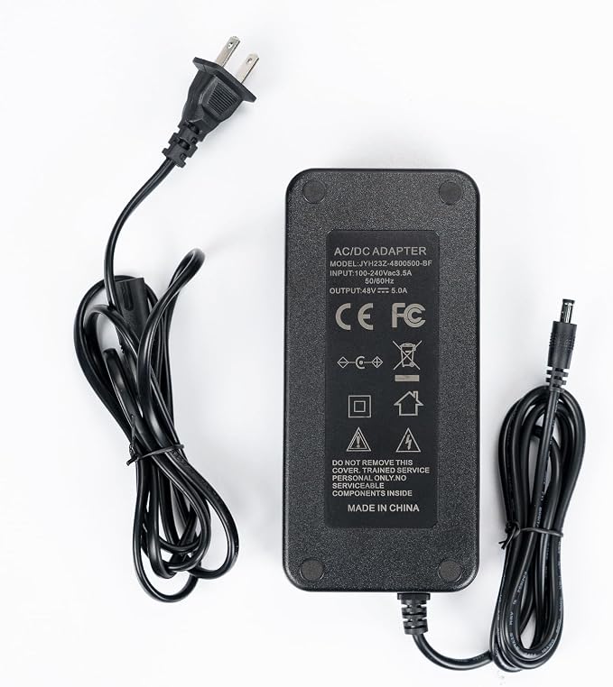 Fosi Audio 48V 5A Power Adapter Supply for Home Audio Bluetooth Stereo Receiver Amplifier Mini Hi-Fi Class D Integrated Amp