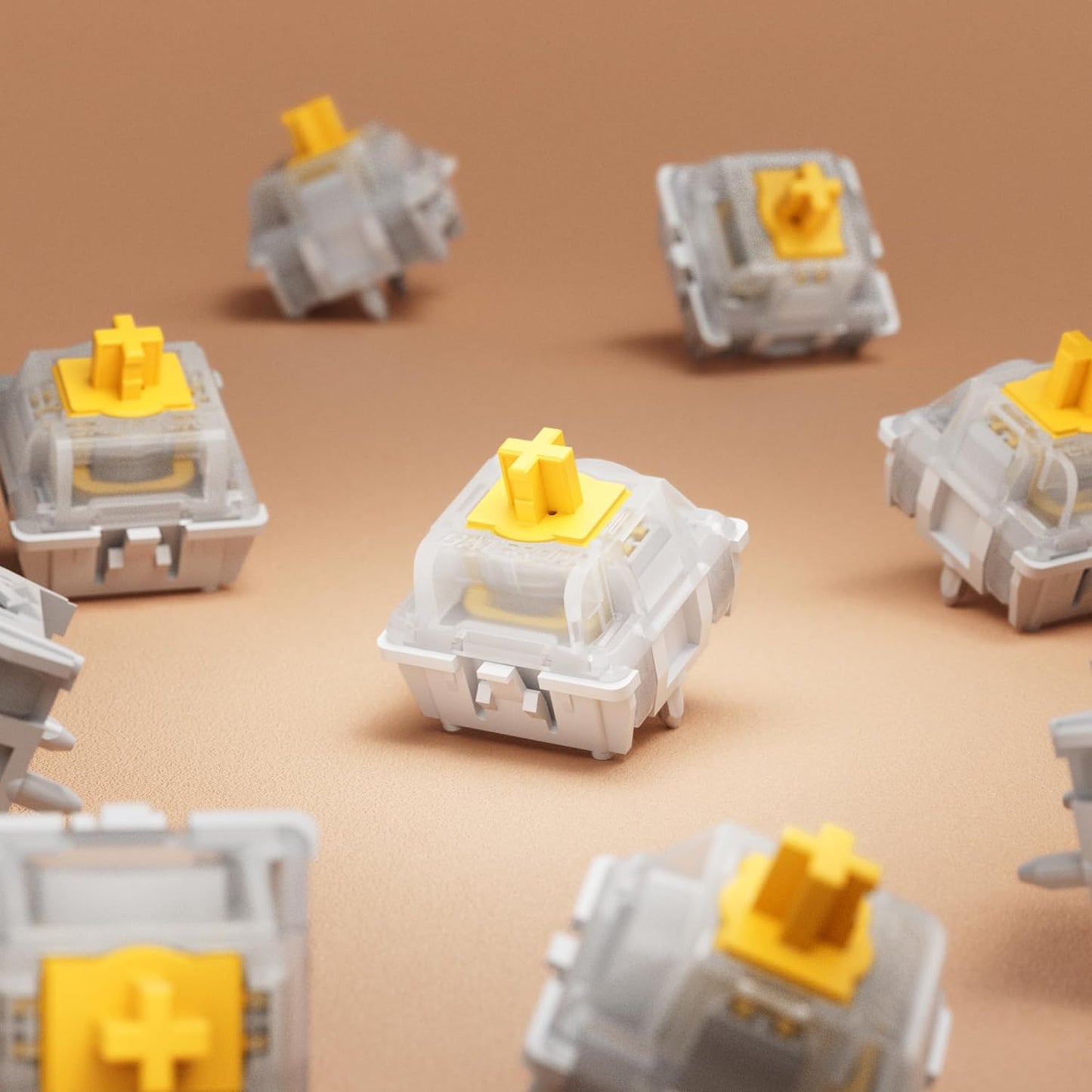 Keychron Magnetic Switches Dawn Linear - 110 PCS, 30gf, Pre-Lubed, 0.1mm Adjustable Actuation, Gateron Double-Rail Hall Effect, Compatible Replacement for HE Keyboards Only