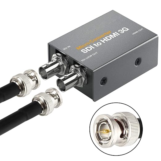 XRDS -RF 5FT SDI Cable, BNC Male Digital Video Cable 75 Ohm RG59 BNC Cables Supports HD-SDI/3G/6G-SDI/4K/8K