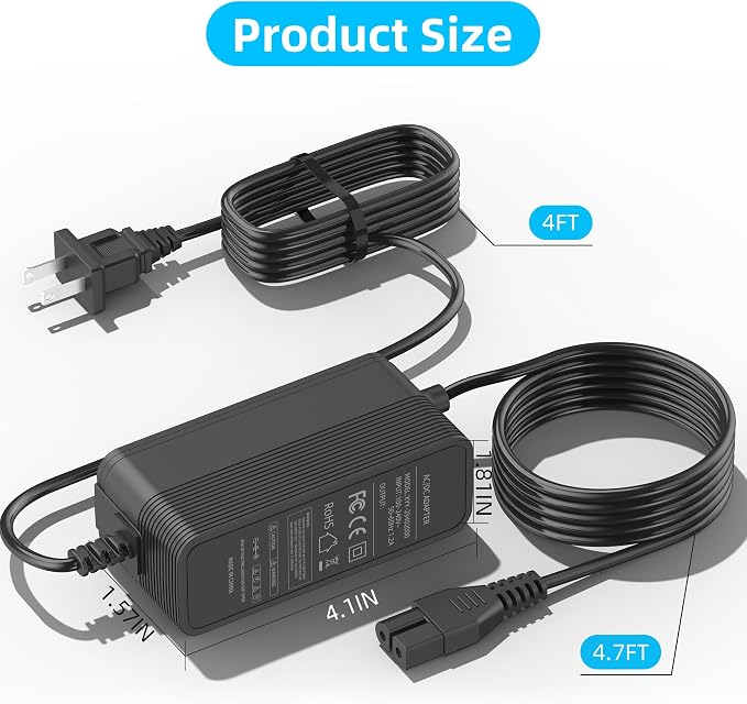 29.4V Charger Replacement for Aiper Scuba S1 Pro 25.2V Li-ion Battery Cordless Robotic Pool Vacuum Cleaner Power Adapter