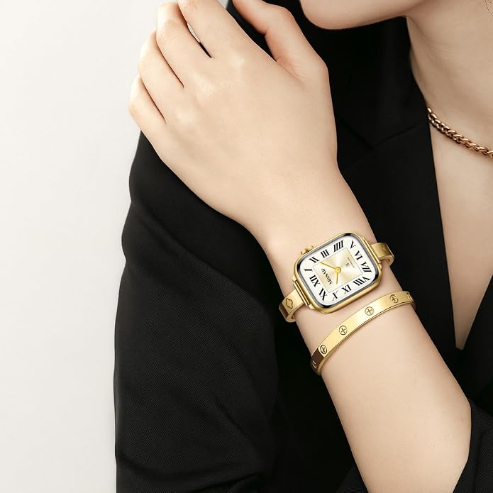 Missair Slim Bands Compatible with Apple Watch 38mm 40mm 41mm 42mm 44mm 45mm 46mm 49mm for Women, Thin Bracelet Dressy Designer Stainless Steel Metal Strap for iWatch Series 11 10 9 8 7 6 5 4 SE Ultra