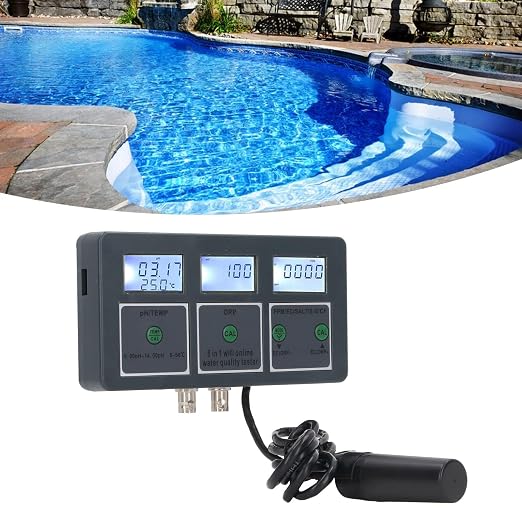 Water Quality Tester 8 in 1 Digital Meter for Aquarium Hydroponics Laboratories with Online APP Monitoring