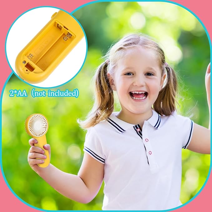Sumind 36 Pcs Small Personal Portable Fan Mini Handheld Bulk 1 Speed Electric Cute Battery Powered for Neck Lash Makeup Women Men Travel Camping Indoor Outdoor Summer (4 Colors)