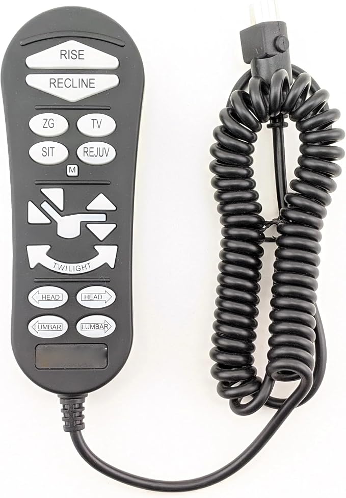 ZK3100-C5M 5 Pin Lift Chair Remote Only Fit for 5 Motors Golden and Ultra Comfort Chairs with 16 Button Remote (Include SIT or Home, Lumbar, Headrest, Twilight), Hand Control 2-Year Replacement