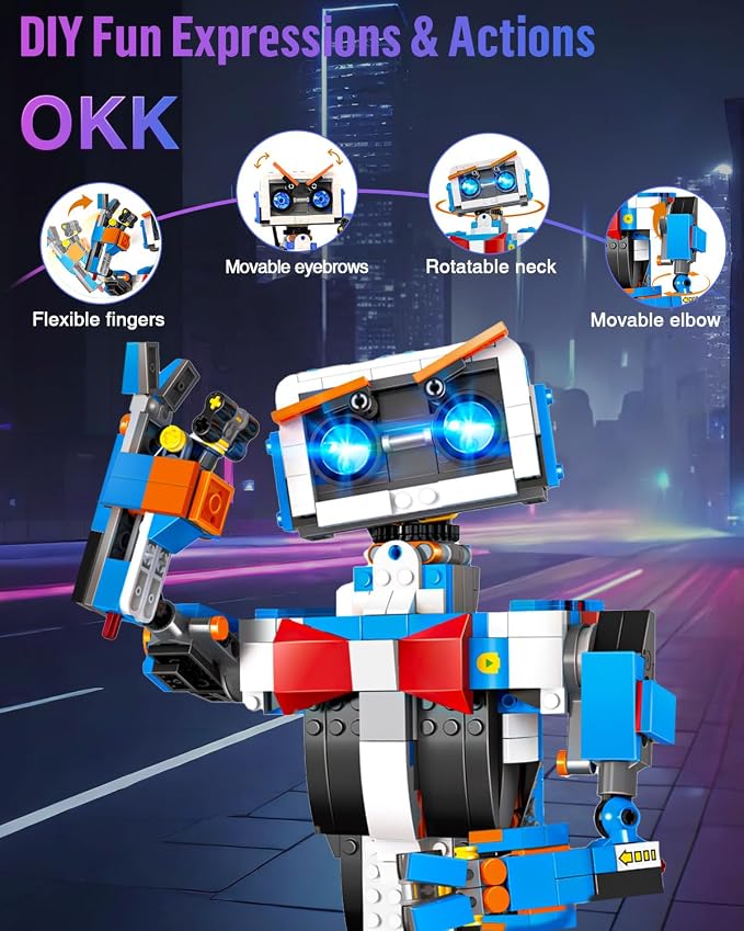 okk Robot Building Toys & Robot Dog for Kids