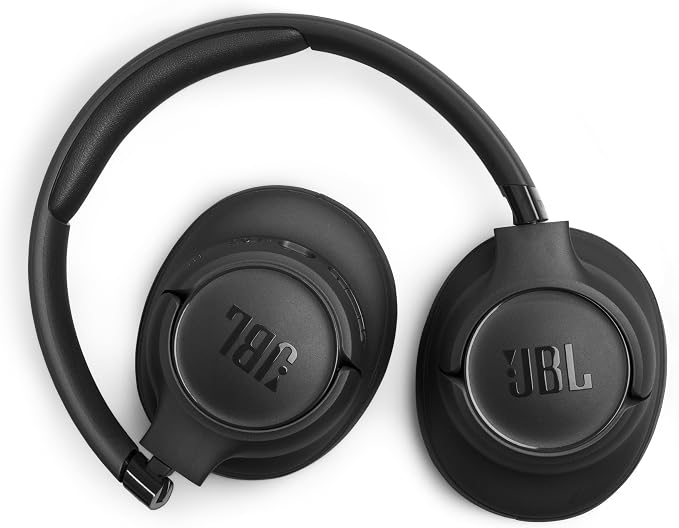 JBL Tune 730BT - Wireless Over-Ear Bluetooth® 6.0 Headphones with Powerful JBL Pure Bass Sound, 2 beamforming mics for Perfect Calls, Up to 76 Hours of Battery Life, & Multi-Point Connection (Black)