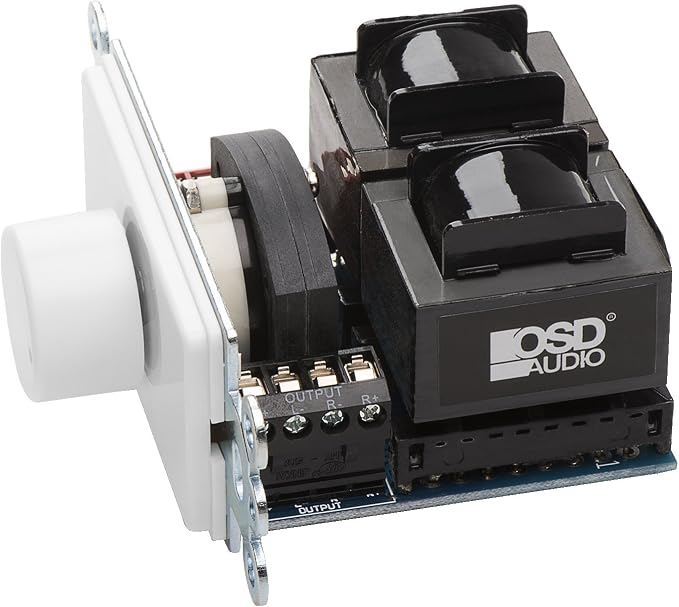OSD Audio 300W Sleek, Modern, Minimalist Design in Wall Volume Control, Rotary Knob Bone Impedance Matching SLK300