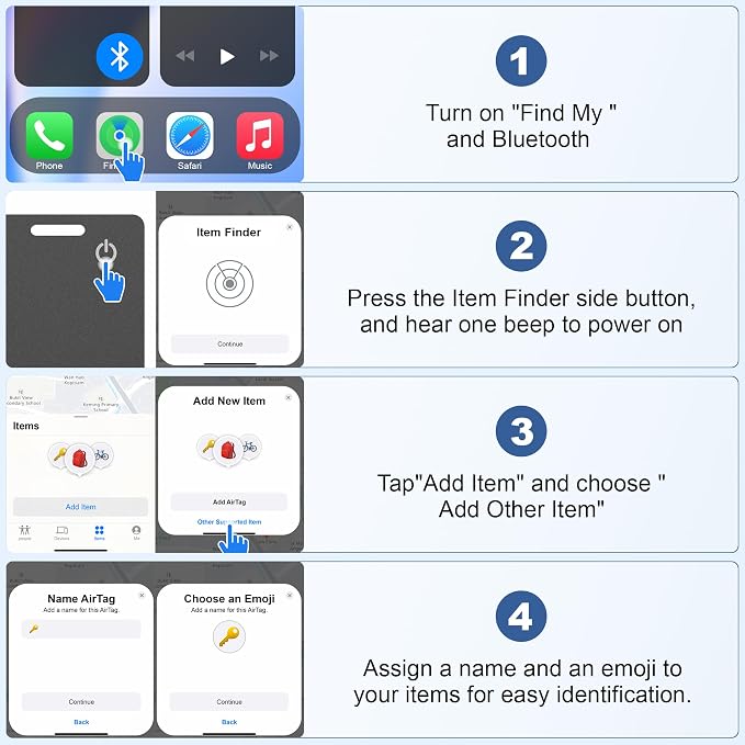 Wallet Tracker Card (iOS Only), Rechargeable Smart Card Wallet Tracker Works for Apple Find My, Thin Bluetooth Tracking Card GPS Tracker, Key Finder for Keys, Bags, Passport, Carbon Fiber