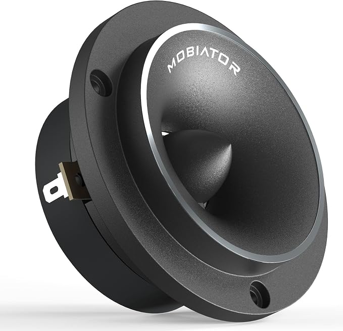 T200 3.75” High Compression Car Bullet Super Tweeters | Aluminum Diaphragm, 1” High Temperature Kapton Voice Coil, 400W Max, Built-in Crossover - Pro Car Audio Tweeter (Pair)