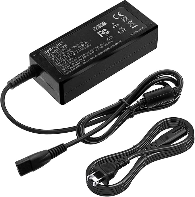 UpBright 2-Prong 14V AC/DC Adapter Compatible with EMART EM-RL-18-LED EMRL18LED 18" 65W Big Adjustable Ring Light Kit w/Stand Dimmable ZF120A-1405000 DC14V 5A 70W Power Supply Cord Cable Charger PSU