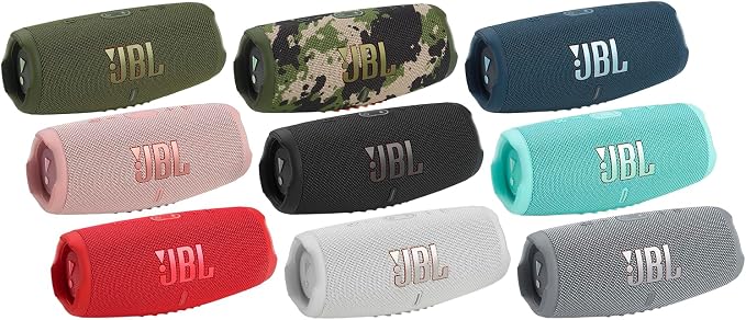 JBL CHARGE 5 - Portable Waterproof (IP67) Bluetooth Speaker with Powerbank USB Charge out, 20 hours playtime, JBL Partyboost (Teal)