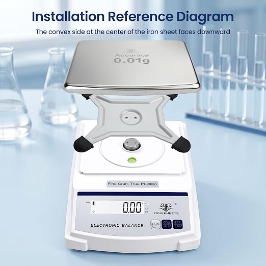 Lab Scale 0.01gx2000g, Digital Gram Weight Scale for Jewelry,Coin & Gold | 0.01g Accuracy Gram Scale, LED Backlit Display, g/oz/ct/ml Conversion, Counting & Tare Function, Laboratory Balance