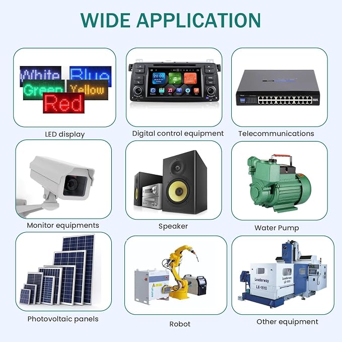 20A 240W DC Converter 24V to 12V Step Down Converter DC Buck Converter Transformer Power Supply Compatible with Vehicle Cart Truck Volt