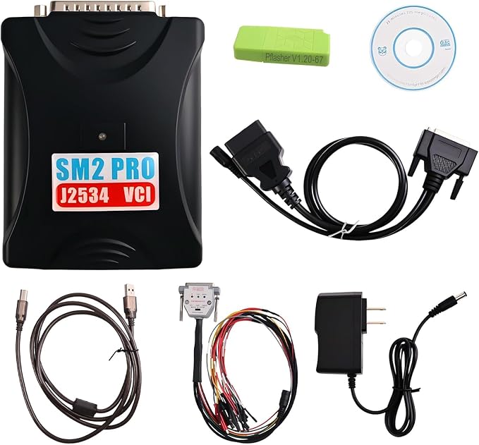 SM2 PRO J2534 V2.21.22 ECU Programmer 67 in 1 OBD2 Diagnostic Tool | ECU Programmer J2534 Protocol Read / Write ECU 67 in 1 Full Engineer with Bench Mode