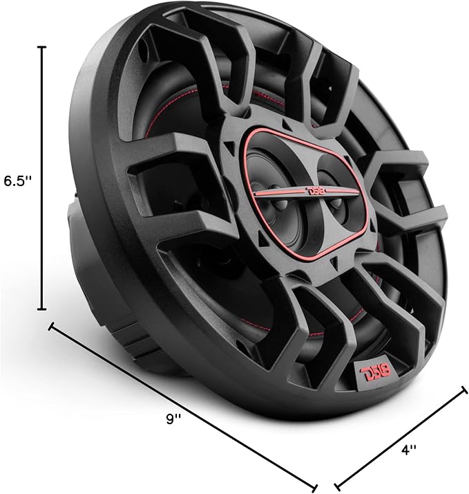 DS18 G6.9Xi GEN-X 6x9 3-Way Coaxial Speakers 180 Watts 4-Ohm with Mylar Dome Tweeters - Grill Included - Full Range Speaker Great for Car Stereo Sound System - Pair
