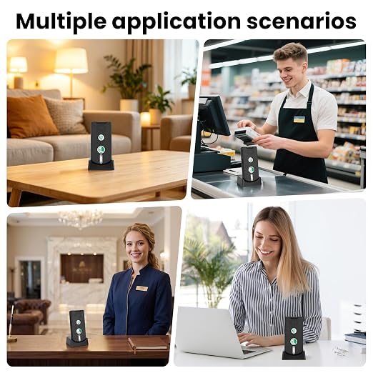 2 Way Intercoms Wireless for Home Office, with 5 Level Volume, Home Voice Bidirectional Caller Home, Portable Wireless Intercom System, with Charging Base, Elderly & Kids Room Communication
