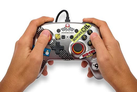 PowerA Enhanced Nintendo Switch and Switch 2 Wired Controller - Mario Kart, Gamepad, game controller, wired controller, officially licensed
