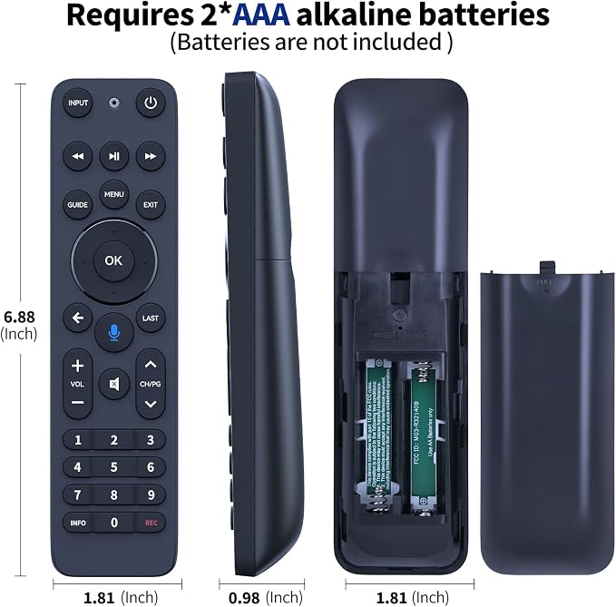 Replacement for Verizon FiOS TV One Remote Control, Voice Remote Compatible with 2019 MG3-R32140B VRC4100 BLE - Easy to Pair