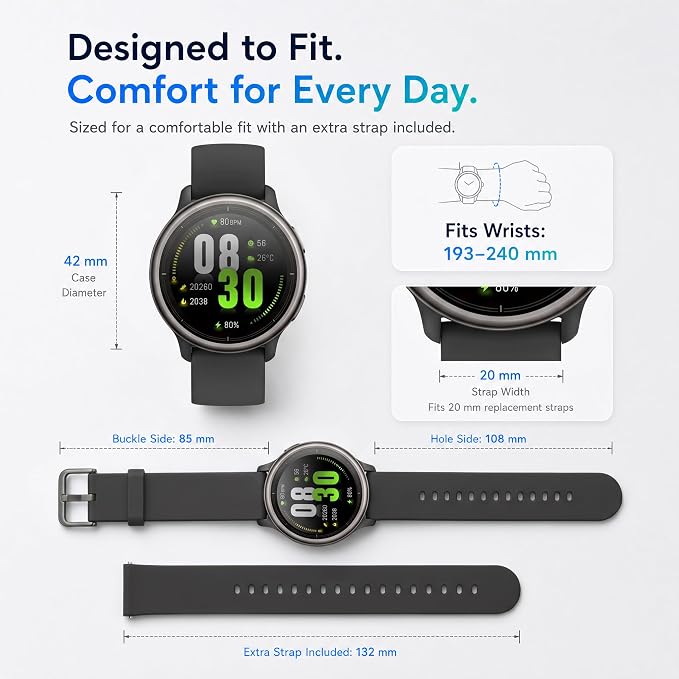 Smart Watch for Men Women (Answer/Make Call), 1.65" HD Fitness Tracker with Heart Rate/SpO2/Sleep Monitor, Pedometer, 110+ Sports Modes, 3ATM Waterproof, 7-Day Battery, for iOS Android