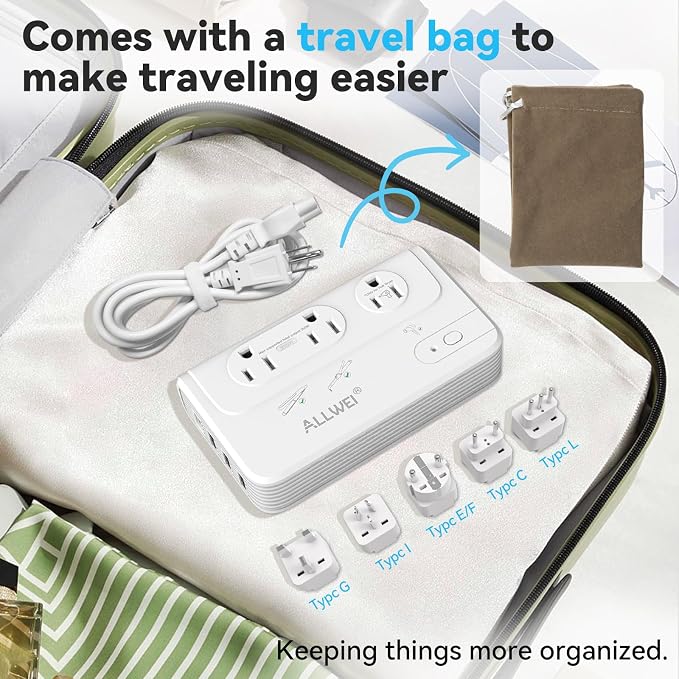 ALLWEI 230W Power Voltage Converter 220V to 110V and 2000W Voltage Converter US to Europe