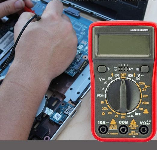 Digital Multimeter with Ohm Volt Amp and Resistance Diode Voltage Tester Meter