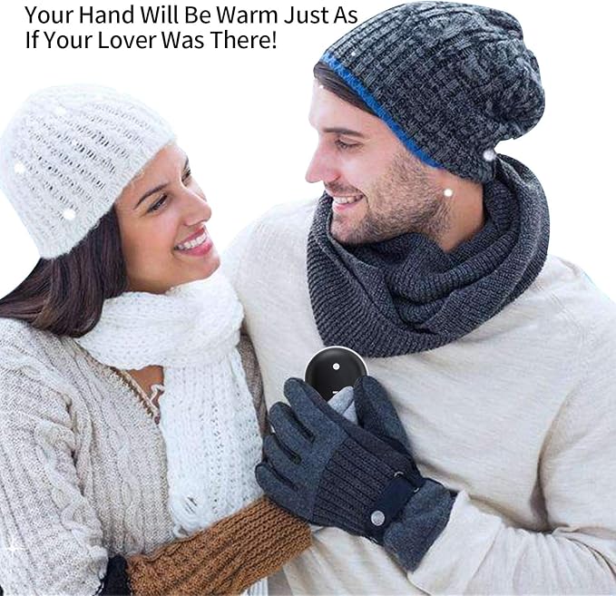 Karecel Hand Warmers Rechargeable 2 Pack, 10400mAh Double-Sided Heat Electric Handwarmers, 4-inch Full-Surface Heat, Reusable Portable Camping Hand Warmer, Gifts Men for Christmas, Winter Essentials