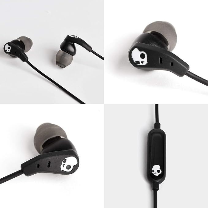 Skullcandy Set USB-C Wired Earbuds with Noise Isolating Fit, in-Line Microphone Call and Track Control for iPhone Android, Ear Gel Sizes Included for Custom Fit - True Black