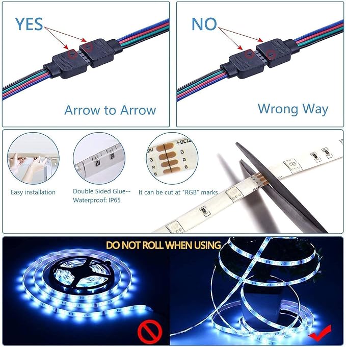 Led Strip Boat Lights Kit, 66FT Bluetooth Multi-Color Marine Pontoon Led Lights, Waterproof Boat Interior Light, Under Gunnel Deck Lights, Night Fishing Lights, APP/Remote Control, Sound Music Sync