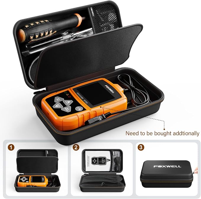 FOXWELL NT630 Plus OBD2 Scanner with NT301 CASE OBD2 Scanner Professional Enhanced