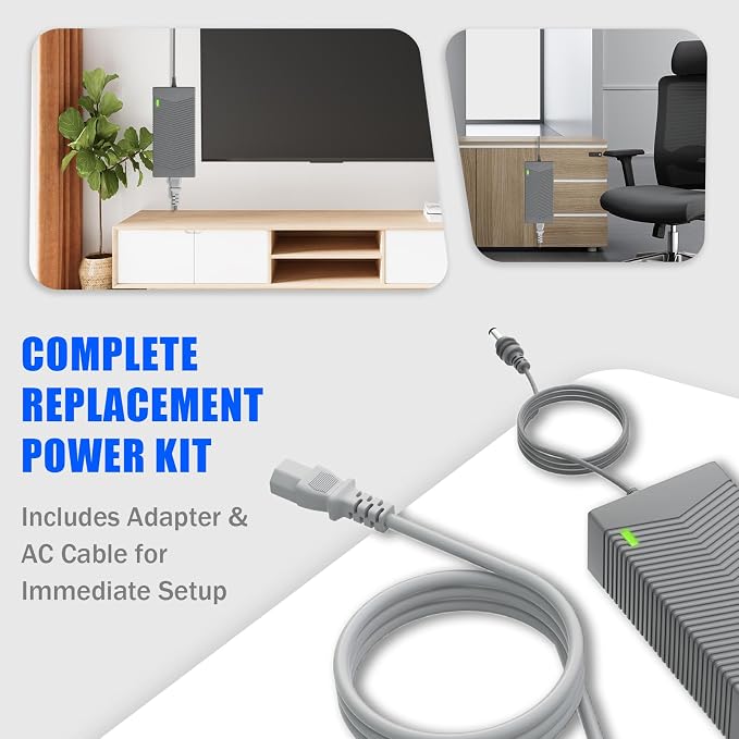 for Starlink Gen 3 Charger, 195W 57V 3.42A Power Supply, 100~240V AC to DC Adapter, Replacement for Starlink Gen3 Accessories (Grey Starlink Gen 3)