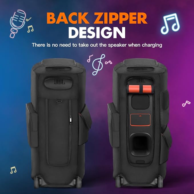 Protective Cover Case Compatible with JBL PartyBox 720, Water-Resistant Carrying Case with Storage Bag, Splashproof Dustproof Portable Cover for Party Box 720 Speakers