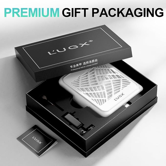 L'UGX Electric Foot Callus Removers with Nail Dust Collecto White