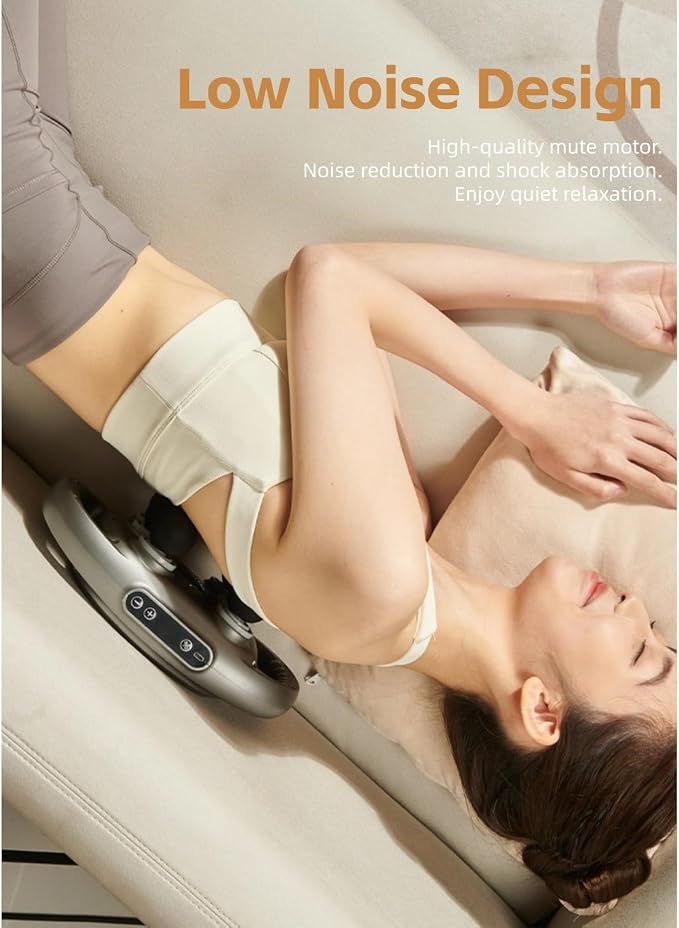 Yoidesu 6 Head Muscle Massager High Frequency Vibration Deep Tissue Massager 9 Modes 9 Levels Electric Body Massager with 2000mAh Battery for Home Gym Neck Hip and Thighs
