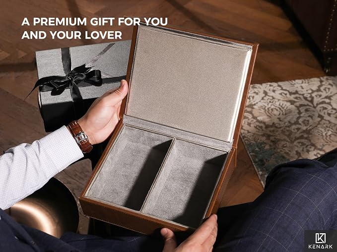 KK7 PLUS Faraday Box for Key Fobs, Signal Shielding Storage, Key cases | KENARK • Signal Shielding • Magnetic Closure • Modern Storage Design • Home & Office Use