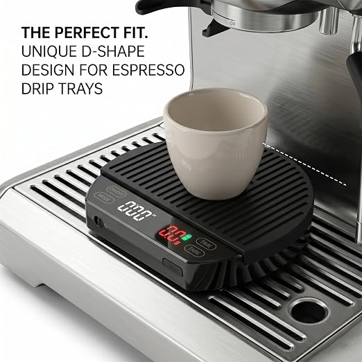Able Smart Espresso Scale by Alliance Brew Gear - Digital, Dual Color, Quick Read Display - Durable, Waterproof Nano Coated Components - Designed by Specialty Coffee Professionals