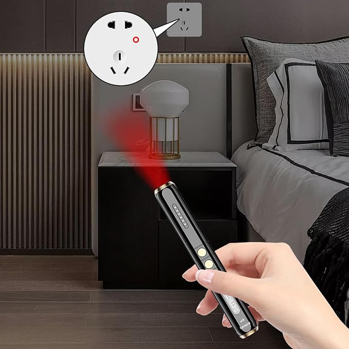 Hidden Camera Detectors – Small Anti Spy with Audio/Video GPS Tracker RF Detector for Wireless Cameras Cars Tracking Device - Mini Travel Pen for Finding Voice Recorder Bug Devices (Small Size)
